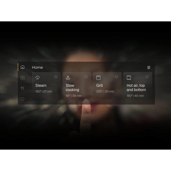 Dokonalé výsledky pouhým stisknutím tlačítka na displeji CookSmart Touch Pro