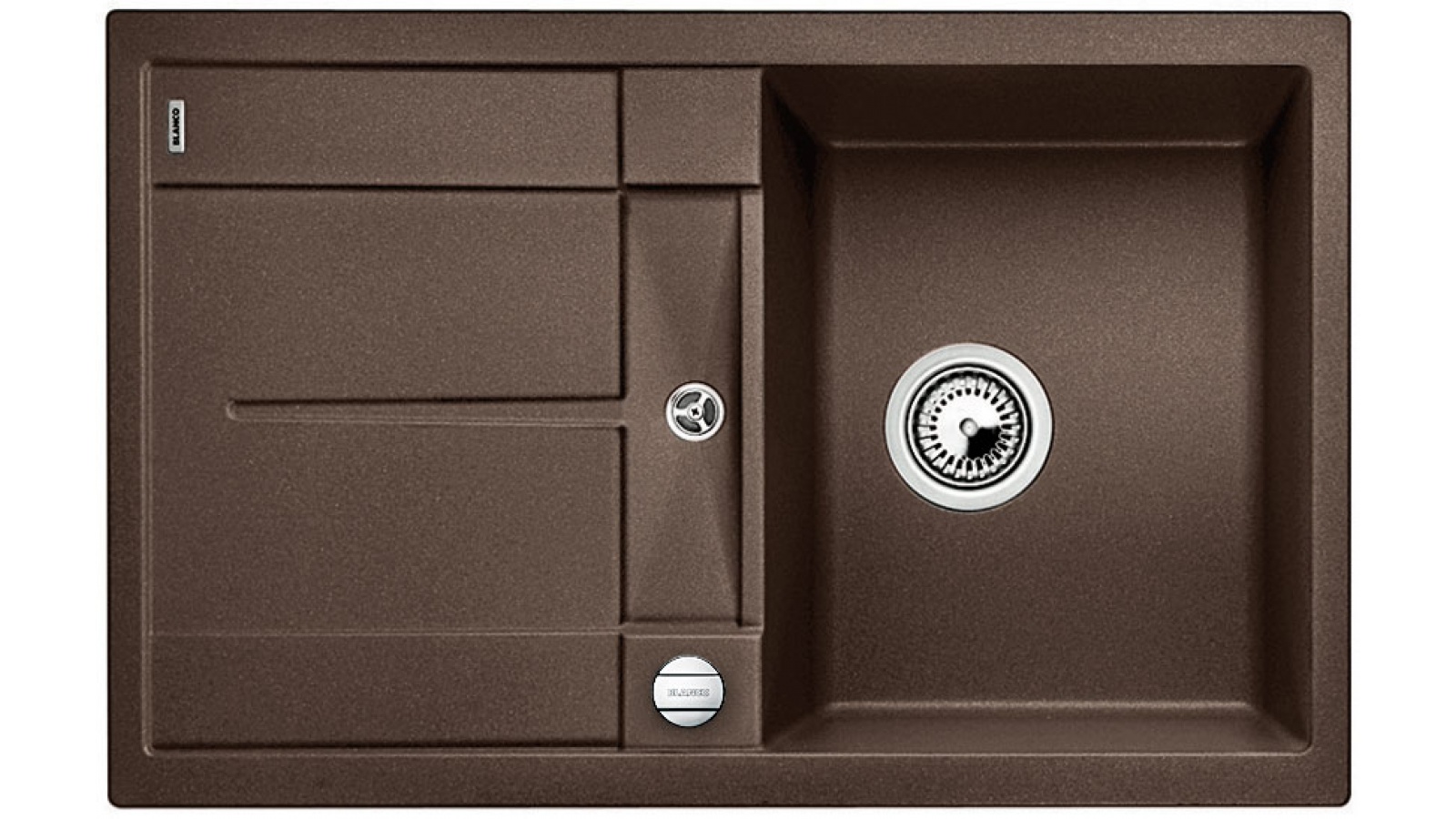 Blanco METRA 45 S F Silgranit kávová oboustranné provedení s excentrem (Granitové) na www.housemode.cz