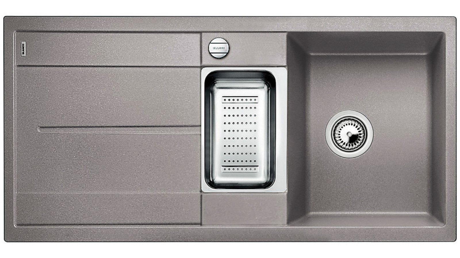 Blanco METRA 6 S Silgranit aluminium obous. prov. s excentrem přísluš. ano (Dřezy) na www.housemode.cz