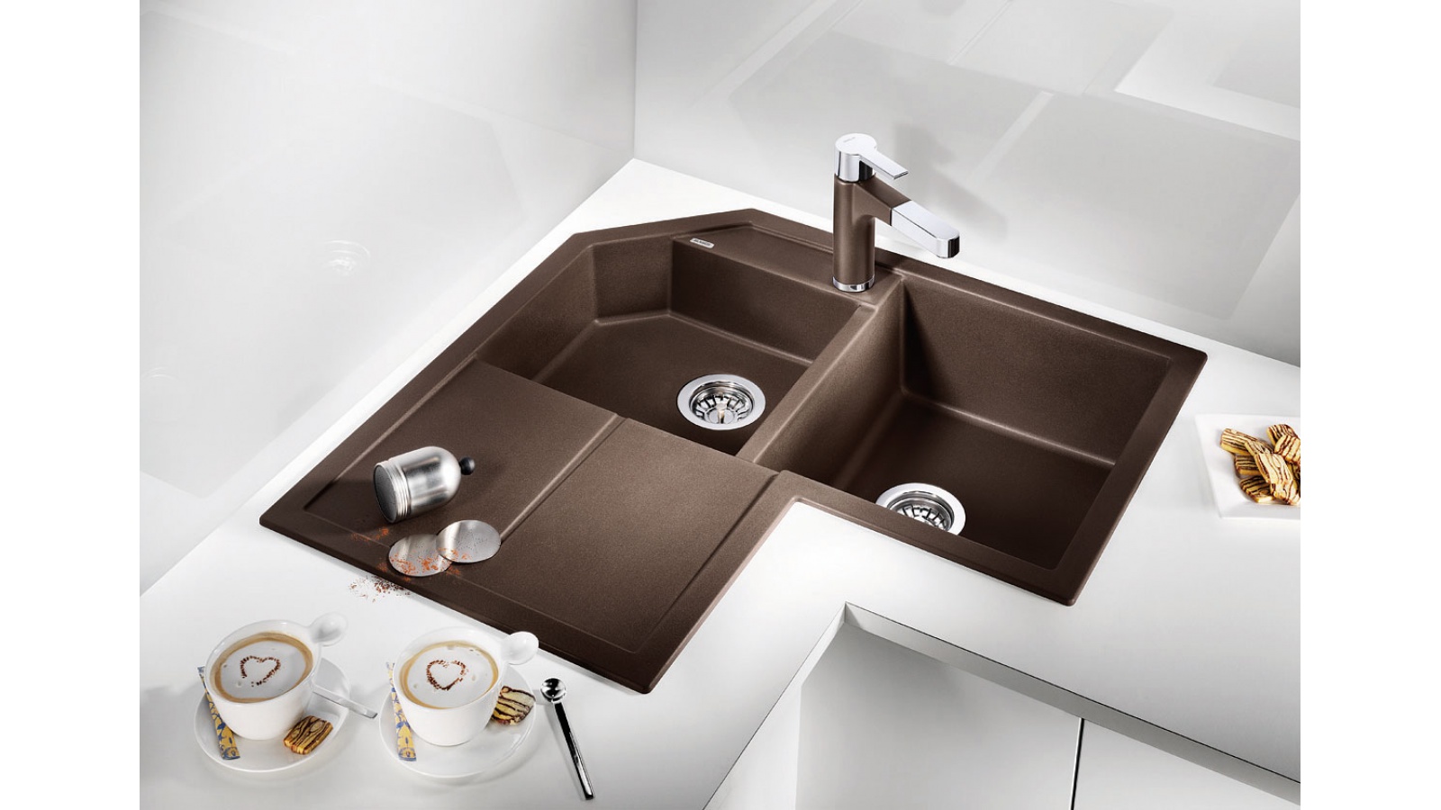 Blanco METRA 9 E Silgranit aluminium č.1
