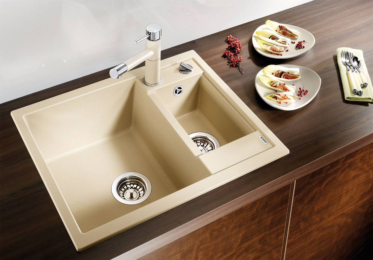 Blanco METRA 6 Silgranit aluminium oboustranné provedení s excentrem č.1