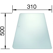 Krájecí  deska sklo  bílá pro  ALAROS  500x310 (Doplňky) na www.housemode.cz