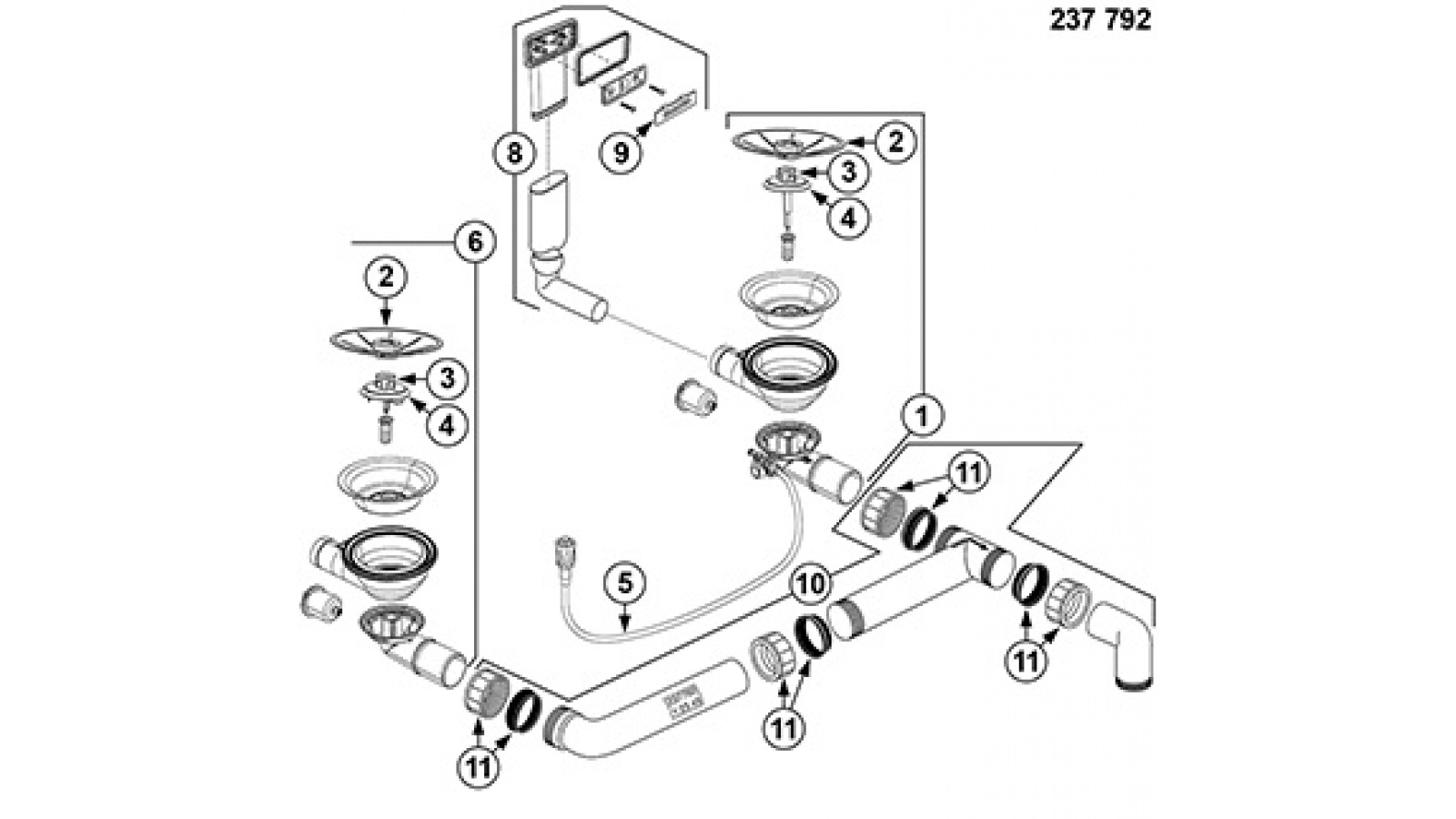 Blanco CLASSIMO 6 S-IF InFino nerez kartáčovaný oboustr. provedení s exc. PushControl č.6