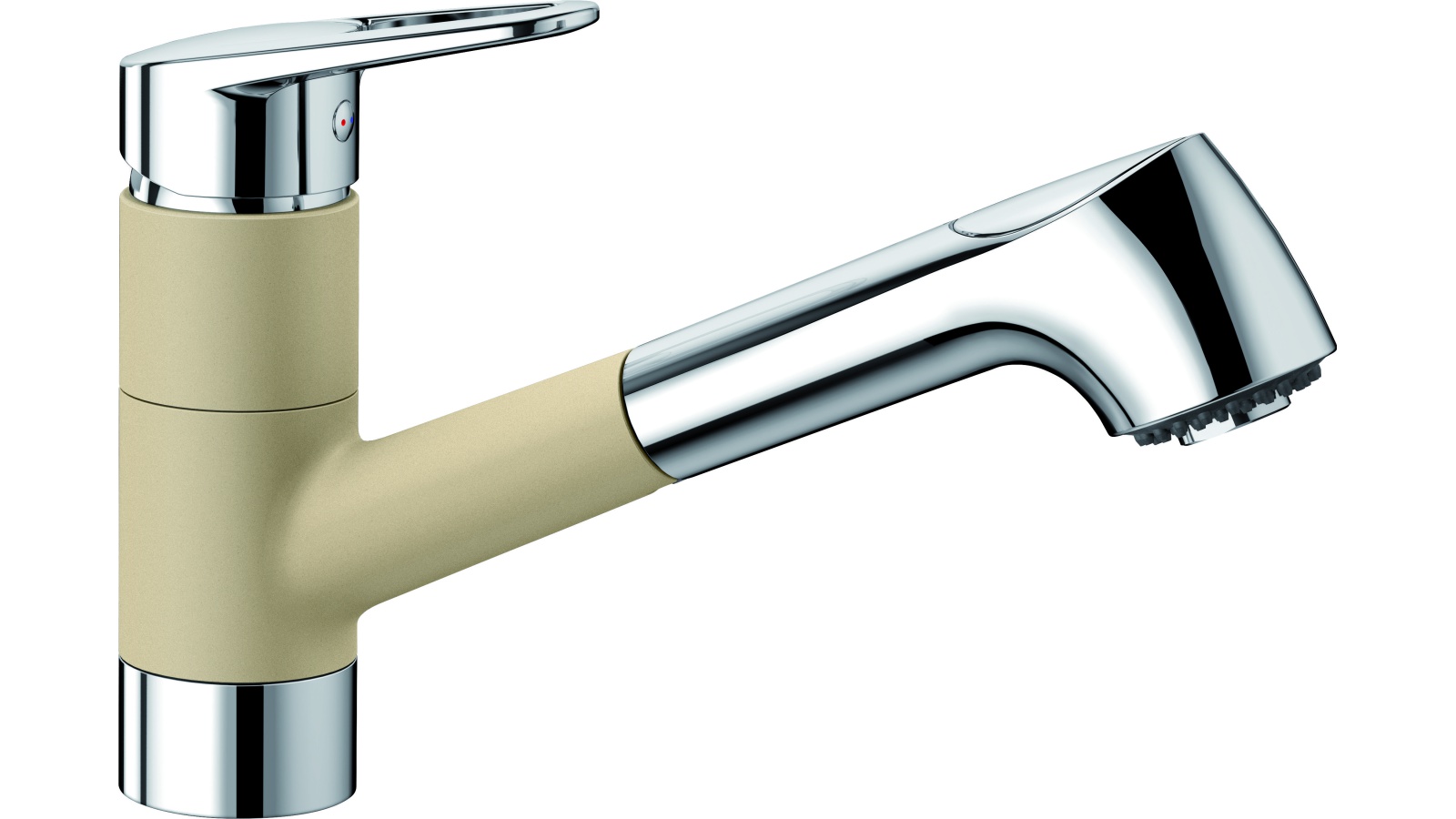 Blanco NOTIS-S HD Silgranit-look dvoubarevná béžová champagne/chrom (Baterie granitové) na www.housemode.cz
