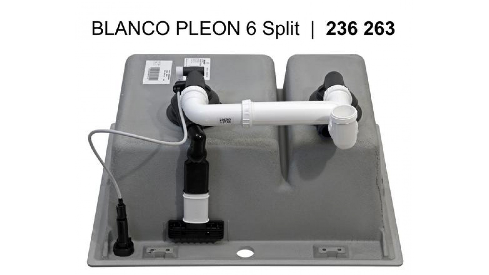 Blanco PLEON 6 Split InFino Silgranit antracit s excentrem č.6