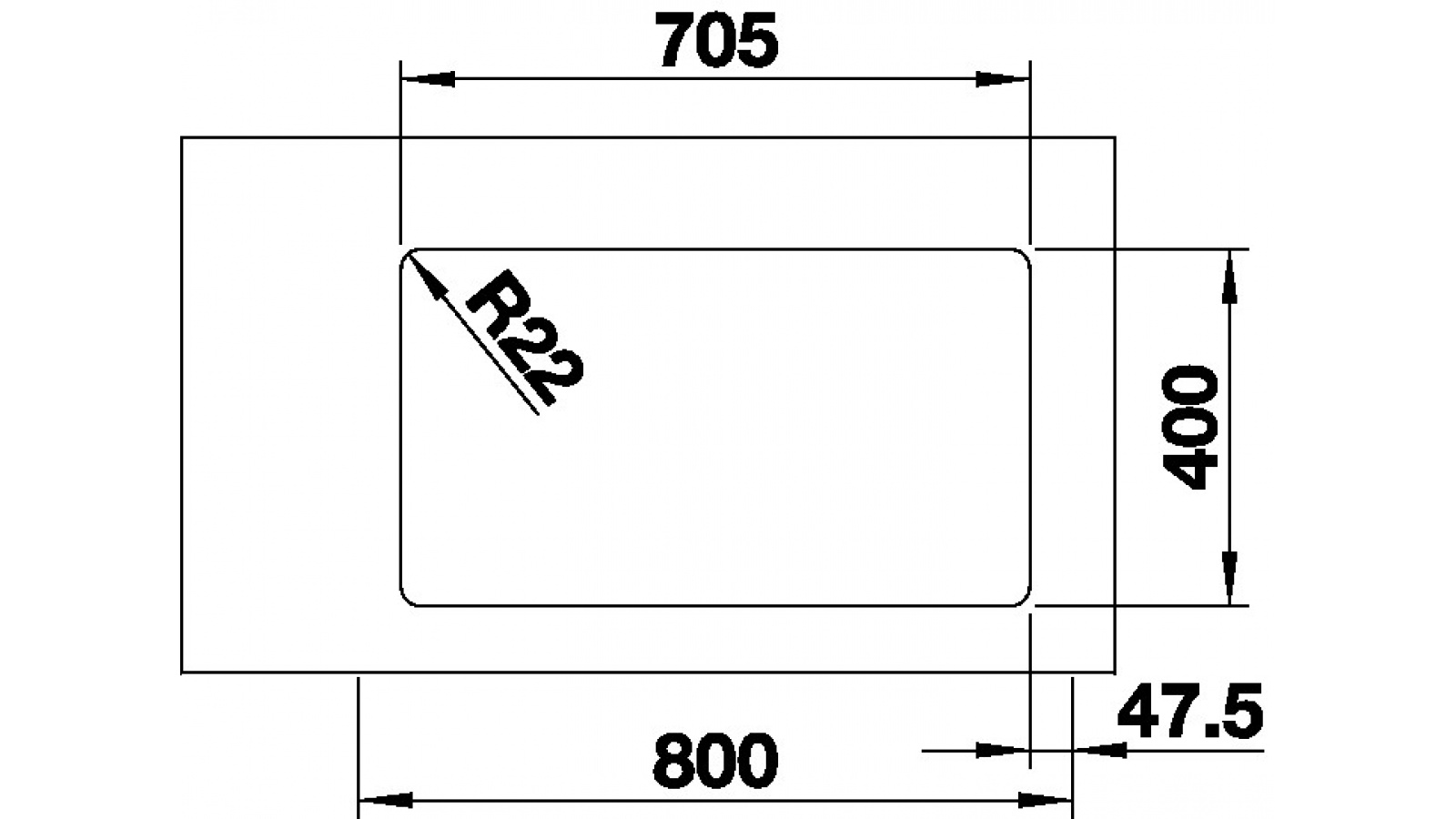 Blanco ANDANO 340/340-U InFino nerez hedvábný lesk bez táhla č.3