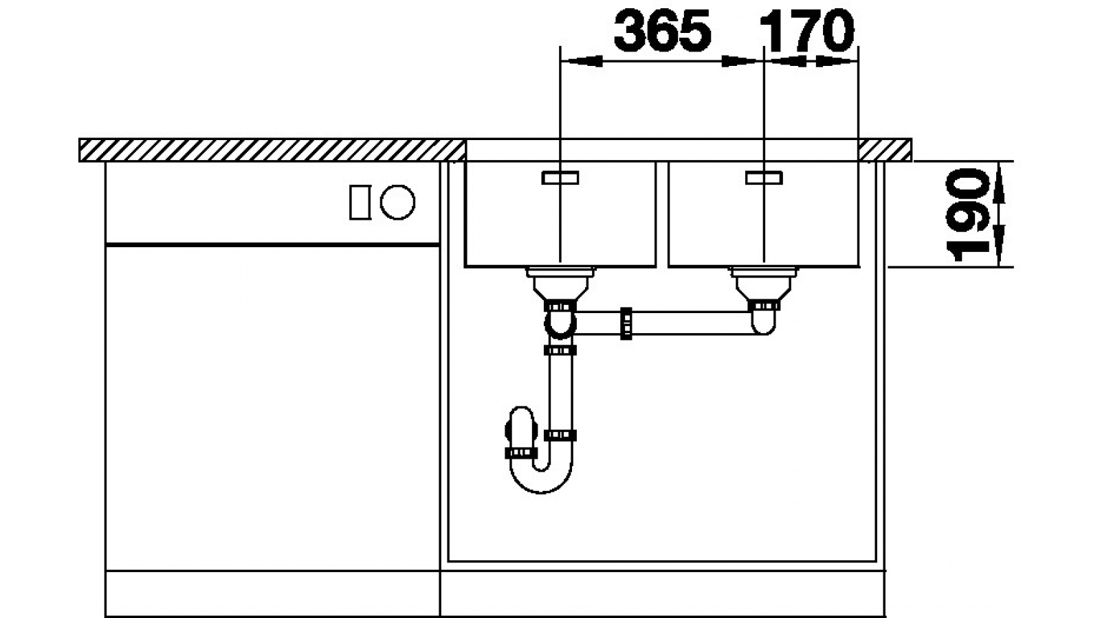 Blanco ANDANO 340/340-U InFino nerez hedvábný lesk bez táhla č.4