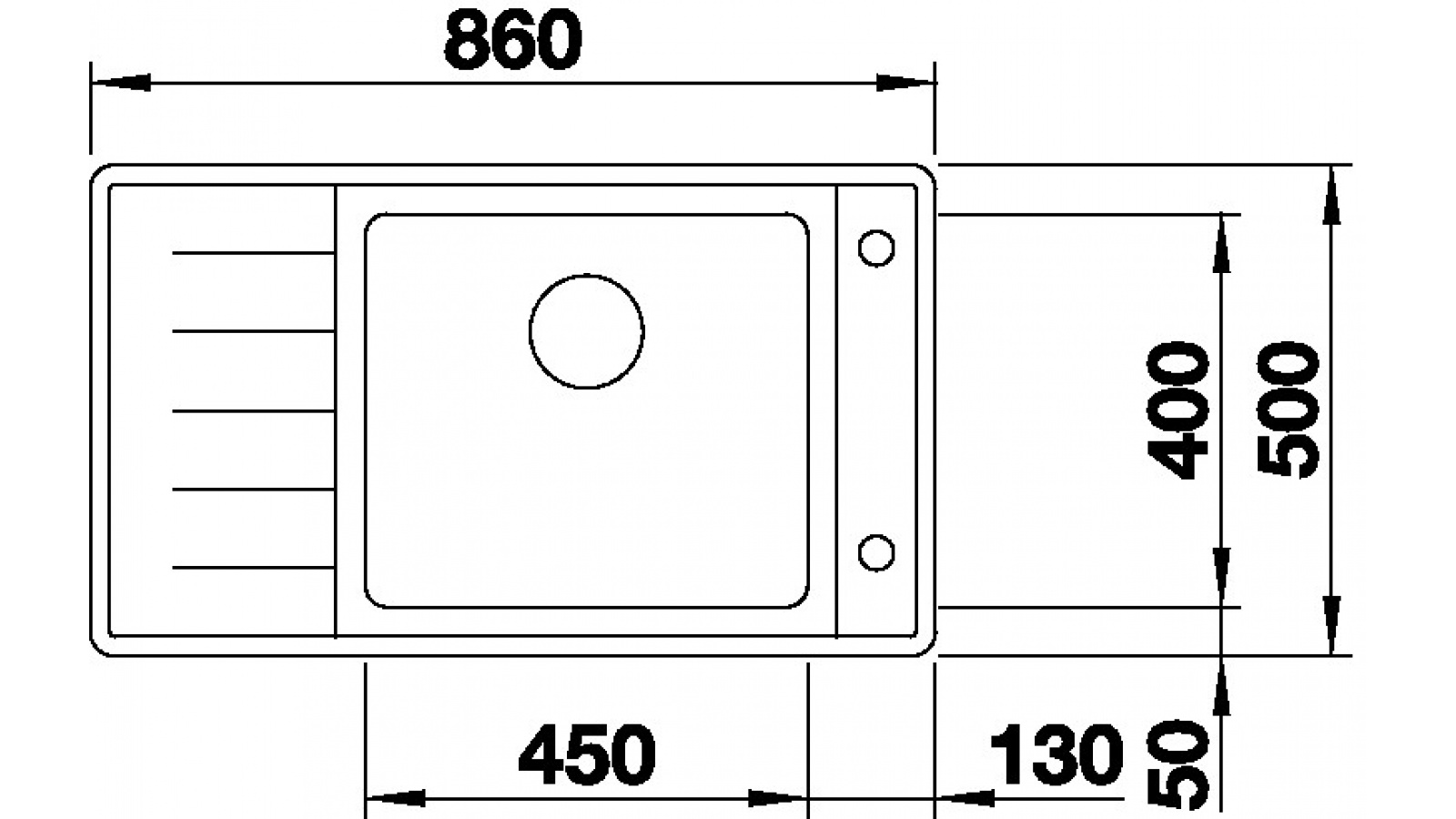 Blanco ANDANO XL 6S-IF Compact InFino nerez hedvábný lesk dřez vpravo č.2