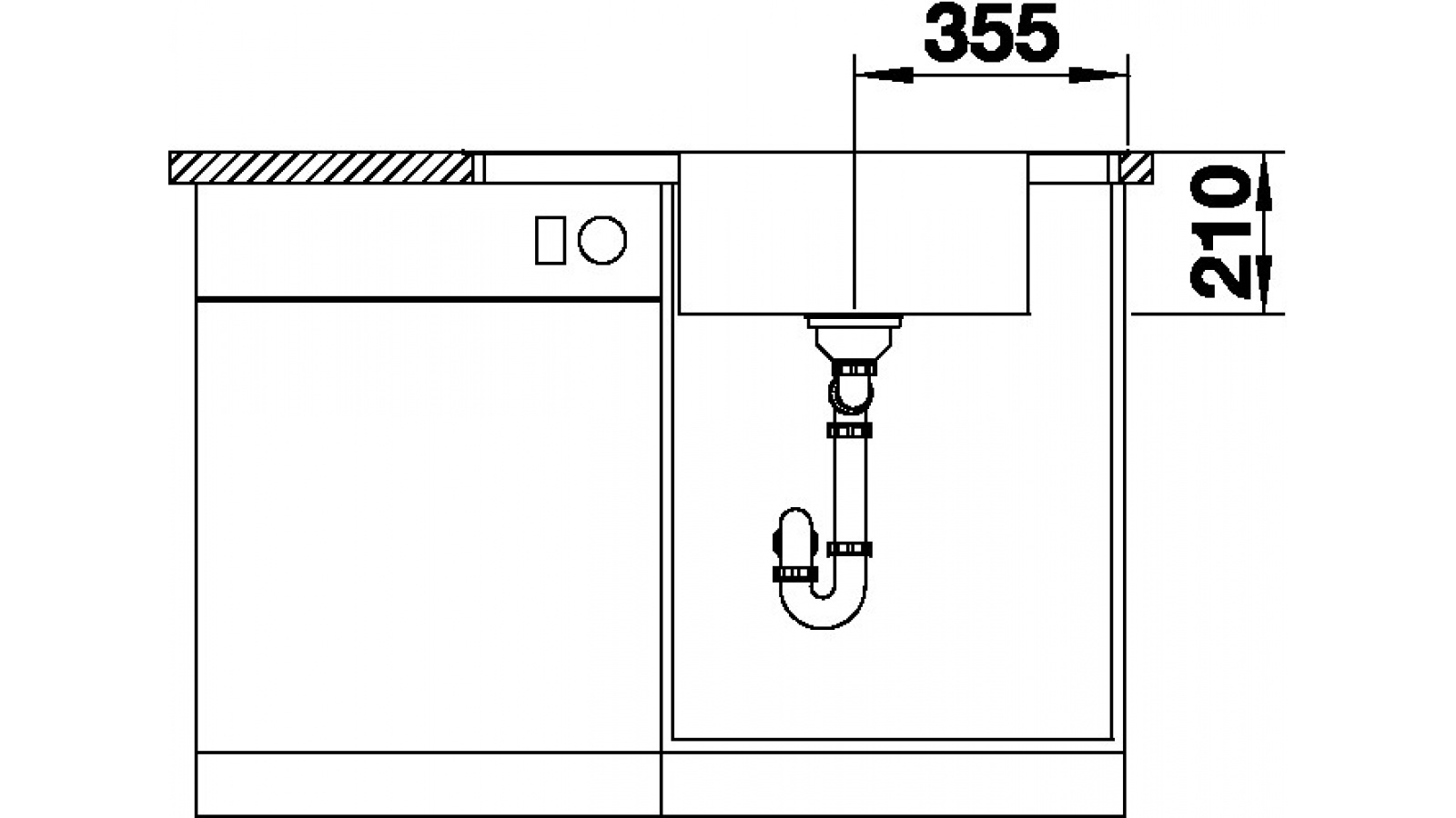 Blanco ANDANO XL 6S-IF Compact InFino nerez hedvábný lesk dřez vpravo č.4