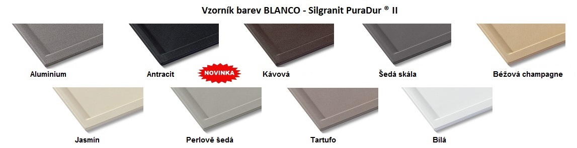 Blanco NOVA 6 S Silgranit šedá skála oboustranné provedení s excentrem (Dřezy) na www.housemode.cz