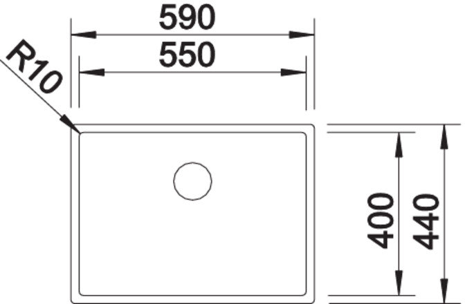 Blanco CLARON 550-IF InFino Nerez hedvábný lesk  bez táhla č.1