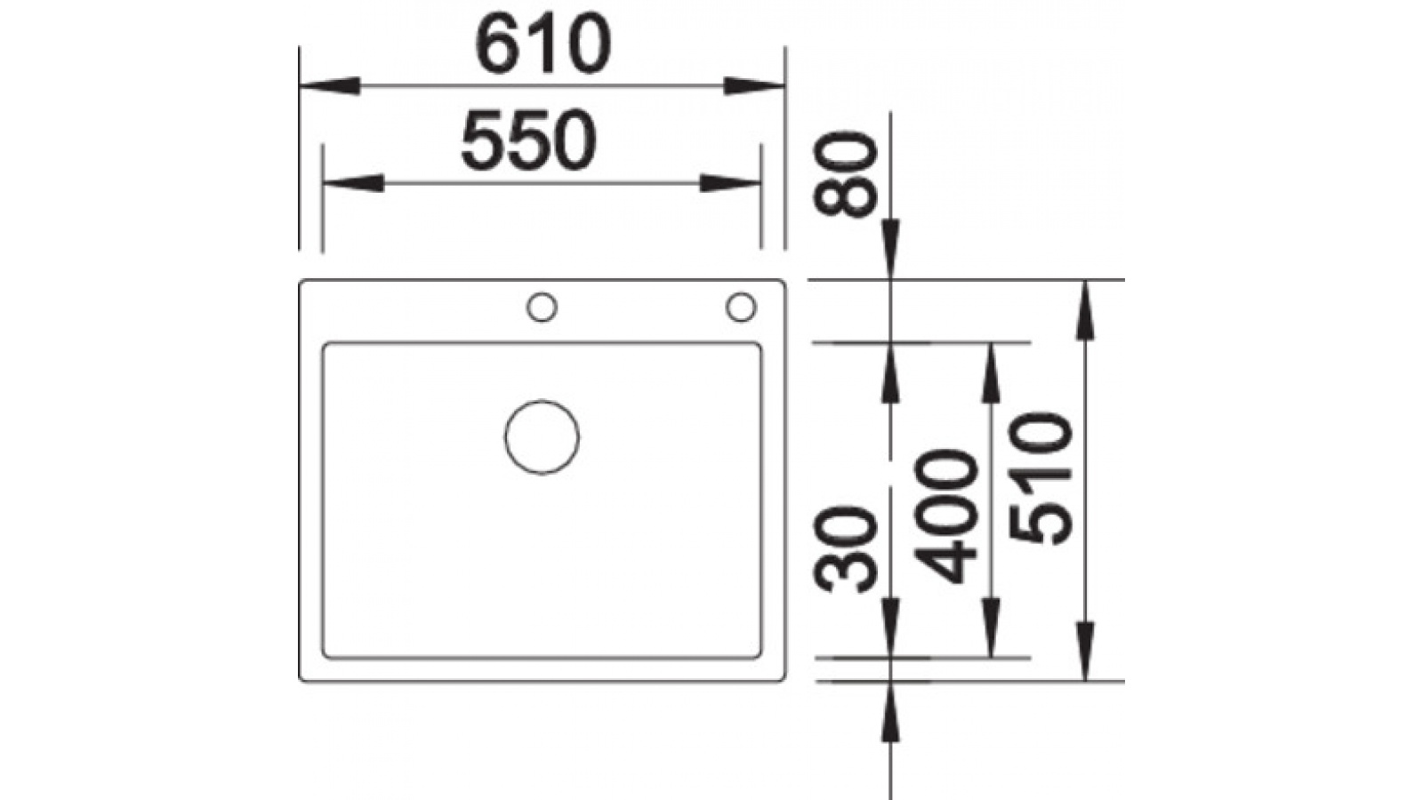 Blanco CLARON 550-IF/A InFino Nerez hedvábný lesk s PushControl č.2