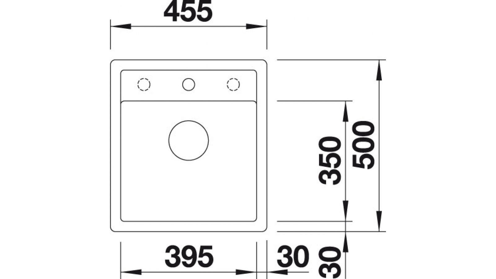 Blanco DALAGO 45 F Silgranit aluminium s excentrem č.2