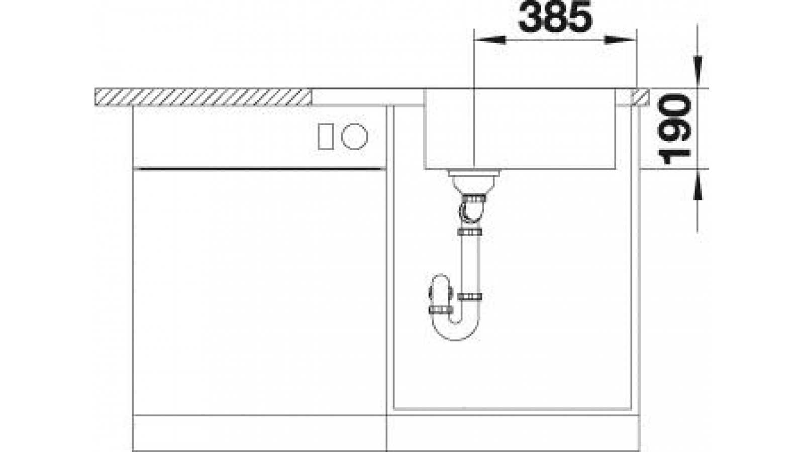 Blanco DINAS XL 6 S Compact nerez kartáčovaný bez excentru č.4