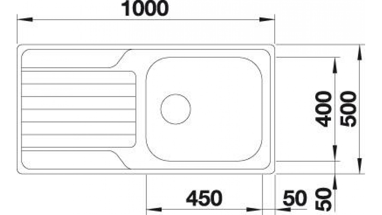 Blanco DINAS XL 6 S nerez kartáčovaný bez excentru č.2