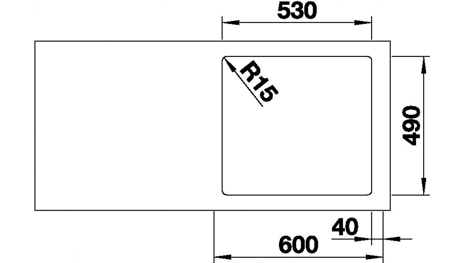 Blanco ETAGON 500-IF/A InFino nerez hedvábný lesk s táhlem a pojezdy č.4