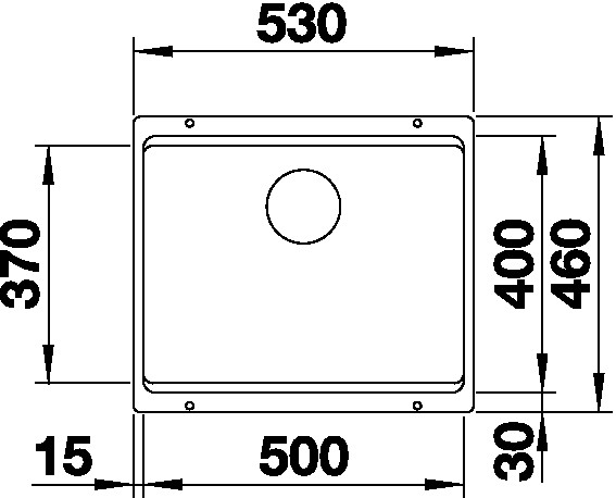 Blanco ETAGON 500 U InFino Silgranit šedá skála bez excentru s pojezdy č.8