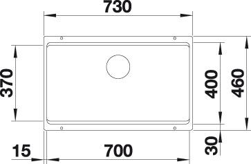 Blanco ETAGON 700 U InFino Silgranit antracit bez excentru s pojezdy č.2