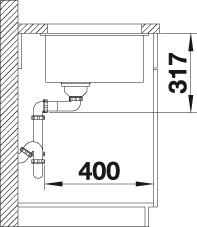 Blanco ETAGON 700 U InFino Silgranit antracit bez excentru s pojezdy č.5