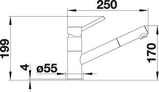 Blanco KANO-S HD silgranit antracit/chrom č.2