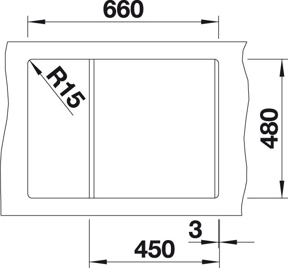 Blanco METRA 45 S Compact Silgranit antracit oboustranné provedení č.3