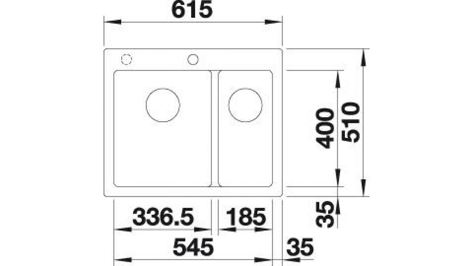 Blanco PLEON 6 Split InFino Silgranit antracit s excentrem č.2