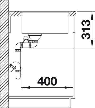 Blanco SUBLINE 340/160 F InFino Silgranit aluminium dřez vlevo č.4