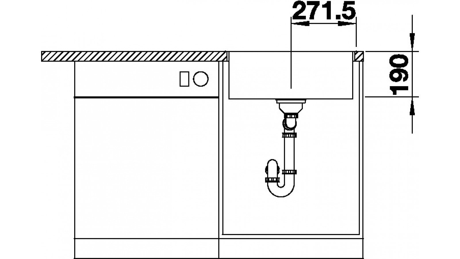 Blanco SUBLINE 500 IF/A SteelFrame InFino Silgranit antracit bez táhla č.5