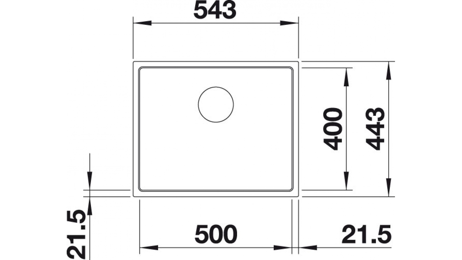 Blanco SUBLINE 500 IF Steel Frame Silgranit antracit bez táhla č.1