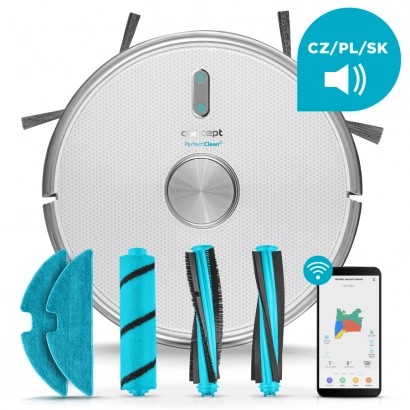 Concept Robotický vysavač s mopem 2 v 1 PERFECT CLEAN Laser VR3125