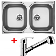 Sinks CLASSIC 800 DUO V+LEGENDA S (Nerez) na www.housemode.cz