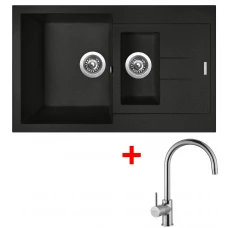Sinks AMANDA 780.1 Metalblack+VITALIA