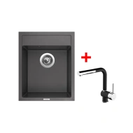 Sinks CLASSIC 400 Pureblack + MIX 3 P GR