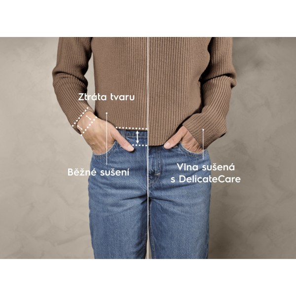 DelicateCare – zaručeně vysuší vlnu bez ztráty tvaru*