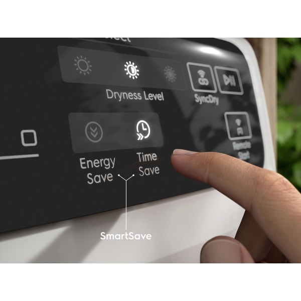 SmartSave – Rychlejší sušení s úsporou až 50 minut nebo až 20 % energie při každém cyklu.*